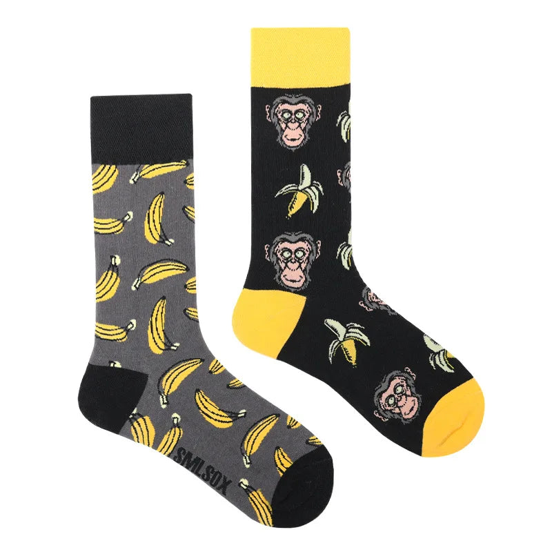 Fruit Print Crew Socks