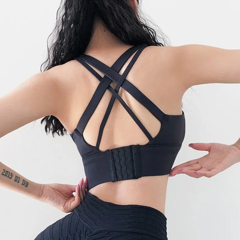 Shockproof Hidden-Back Sports Bra