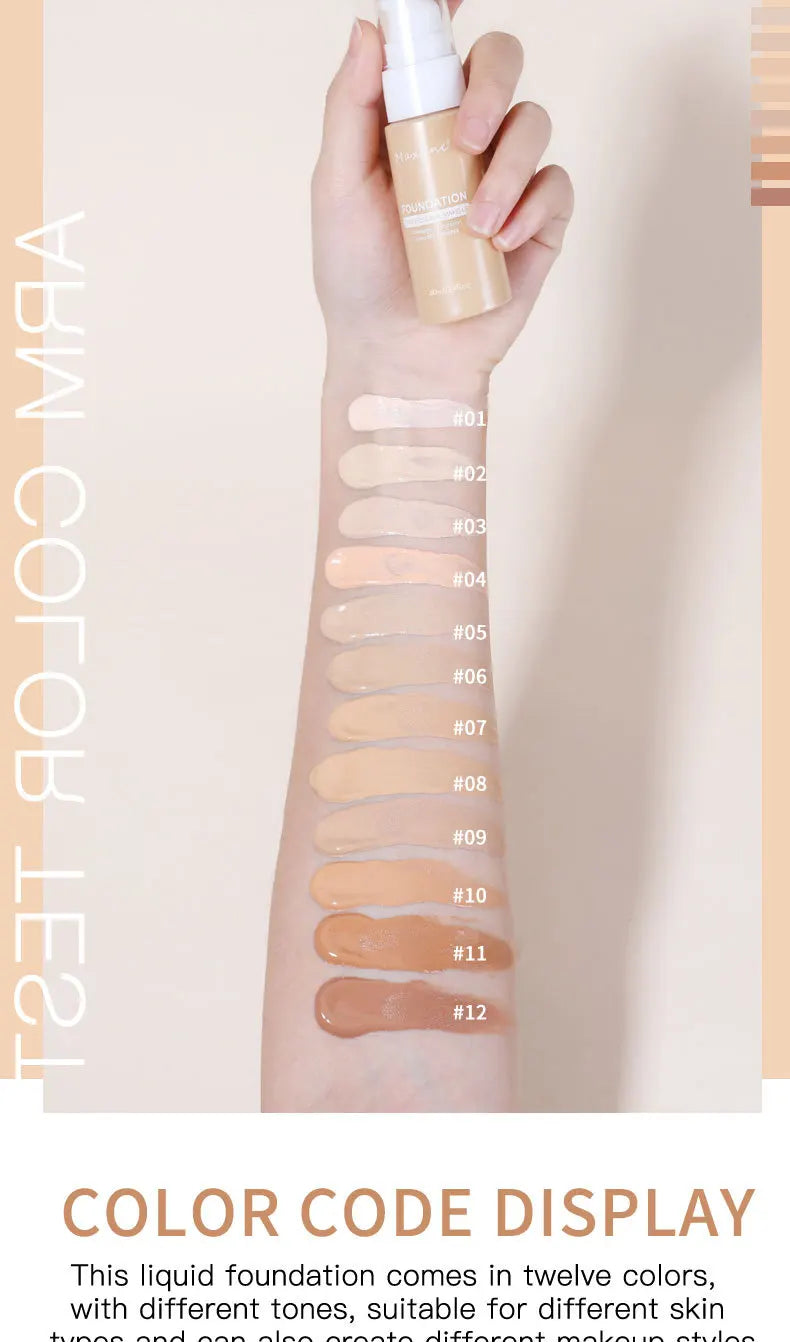 Sweat-Resistant Liquid Concealer Foundation