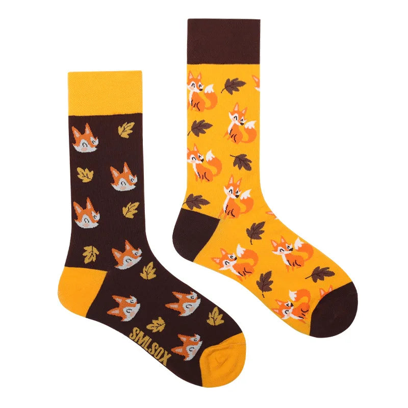 Fruit Print Crew Socks