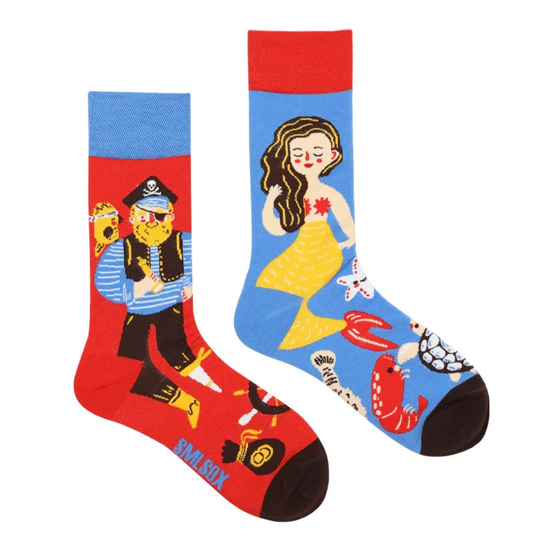 Fruit Print Crew Socks
