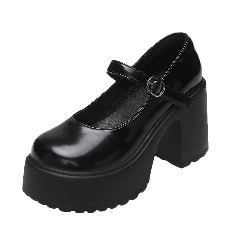 Chunky Platform Mary Jane Pumps