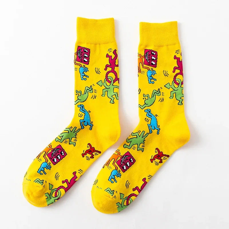 Flamingo Heart Cotton Socks