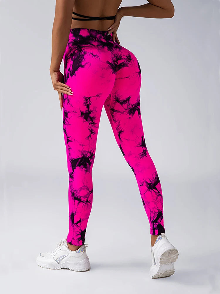 Tie-Dye Seamless Yoga Leggings