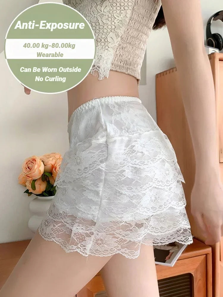 Floral Lace Safety Shorts