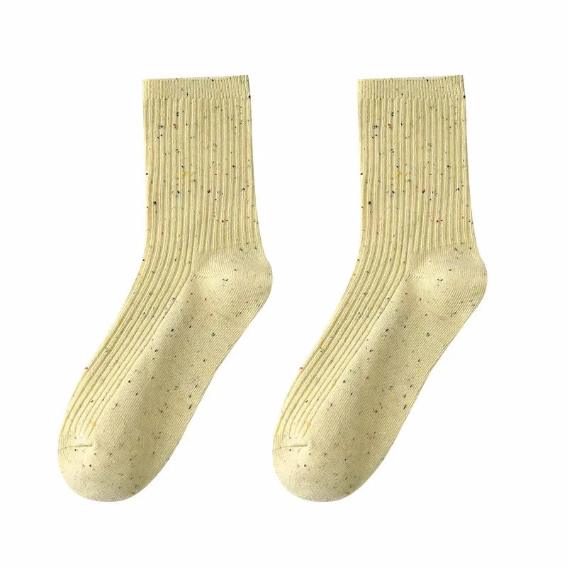 Colorful Dotted Crew Socks
