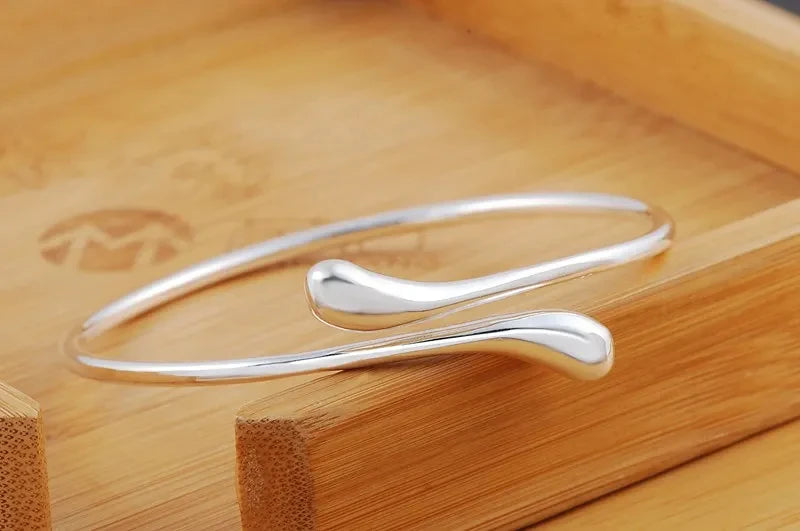 Sterling Silver Waterdrop Cuff