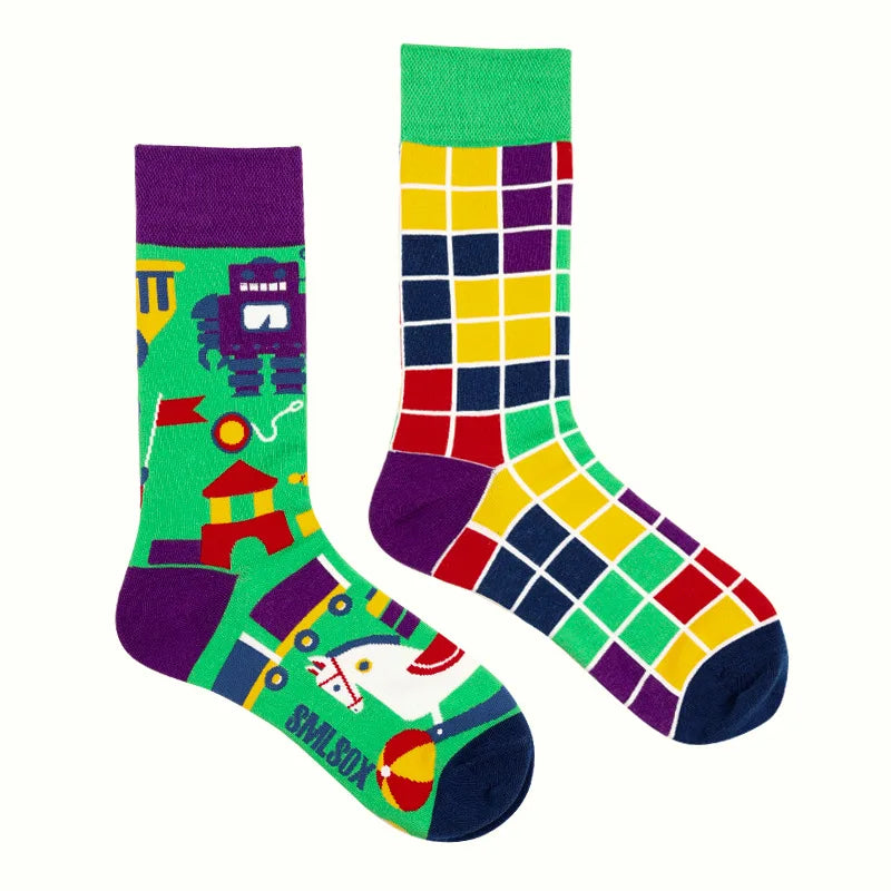 Fruit Print Crew Socks