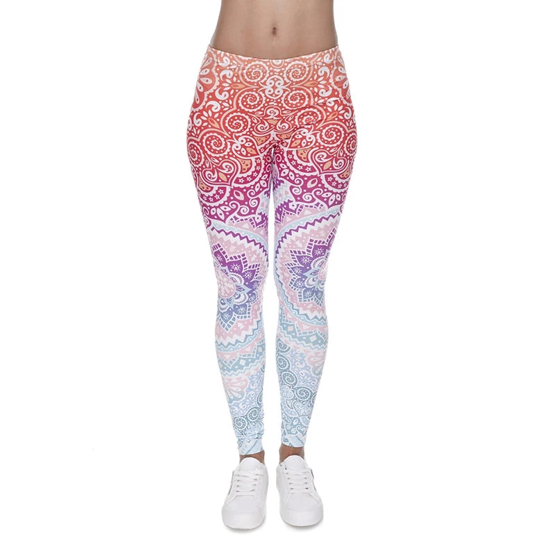 Ombre High-Waist Fitness Leggings