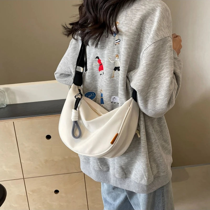 Wide Strap Dumpling Bag