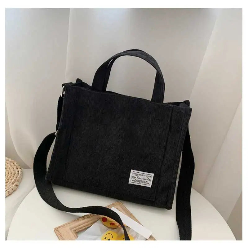 Corduroy Travel Crossbody Tote