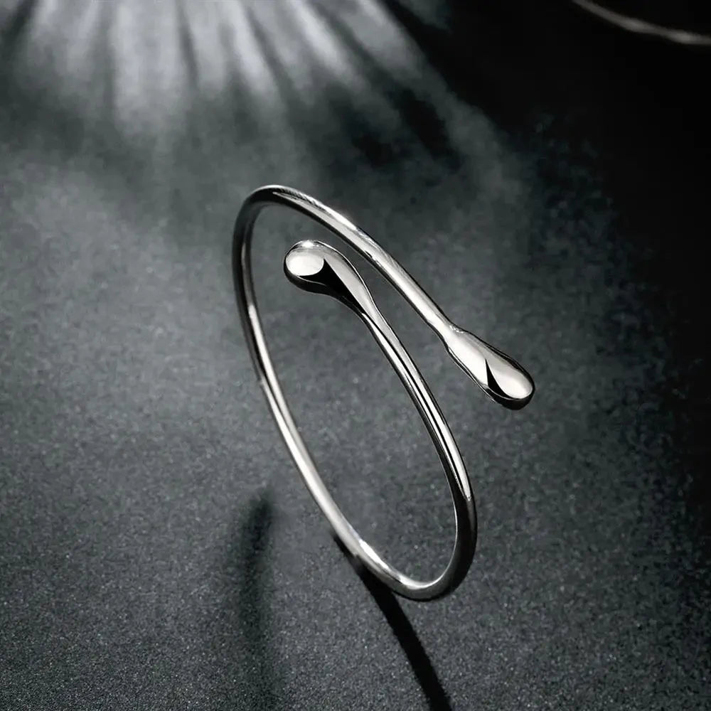 Sterling Silver Waterdrop Cuff
