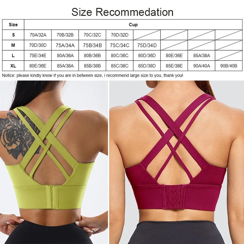 Shockproof Hidden-Back Sports Bra
