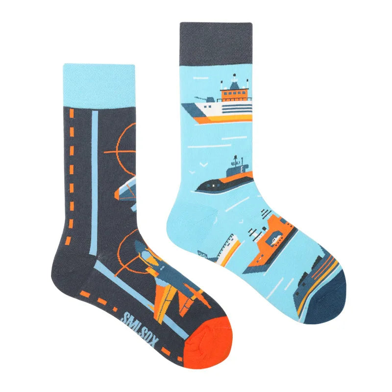 Fruit Print Crew Socks