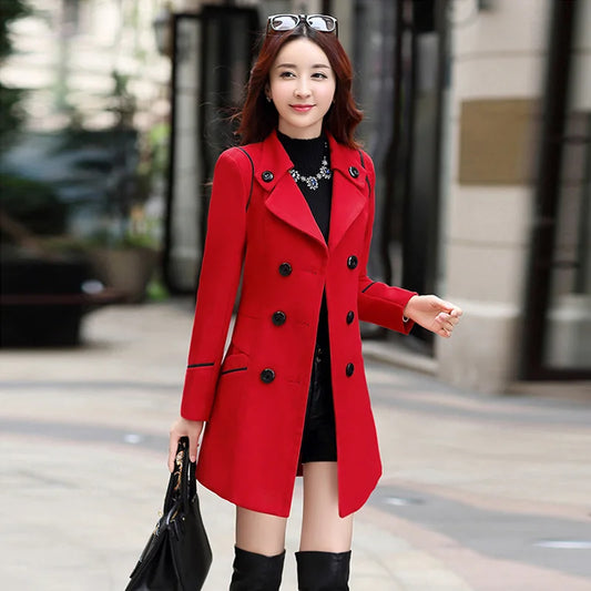 Belted Double-Breasted Wool Coat