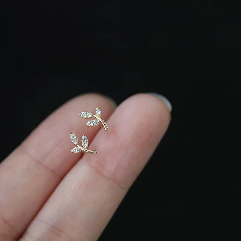 Shiny Zircon Square Studs