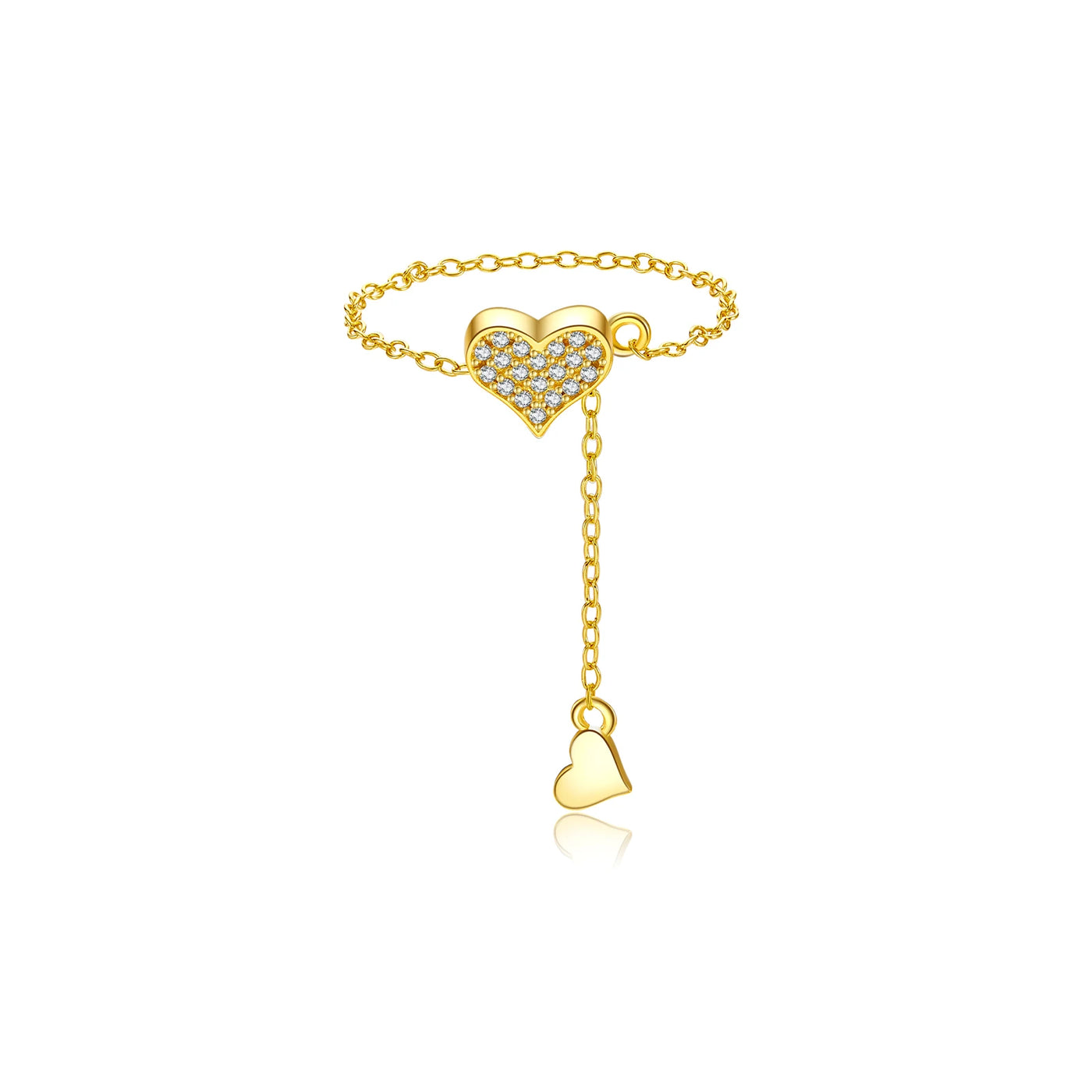 Adjustable Sterling Heart Necklace