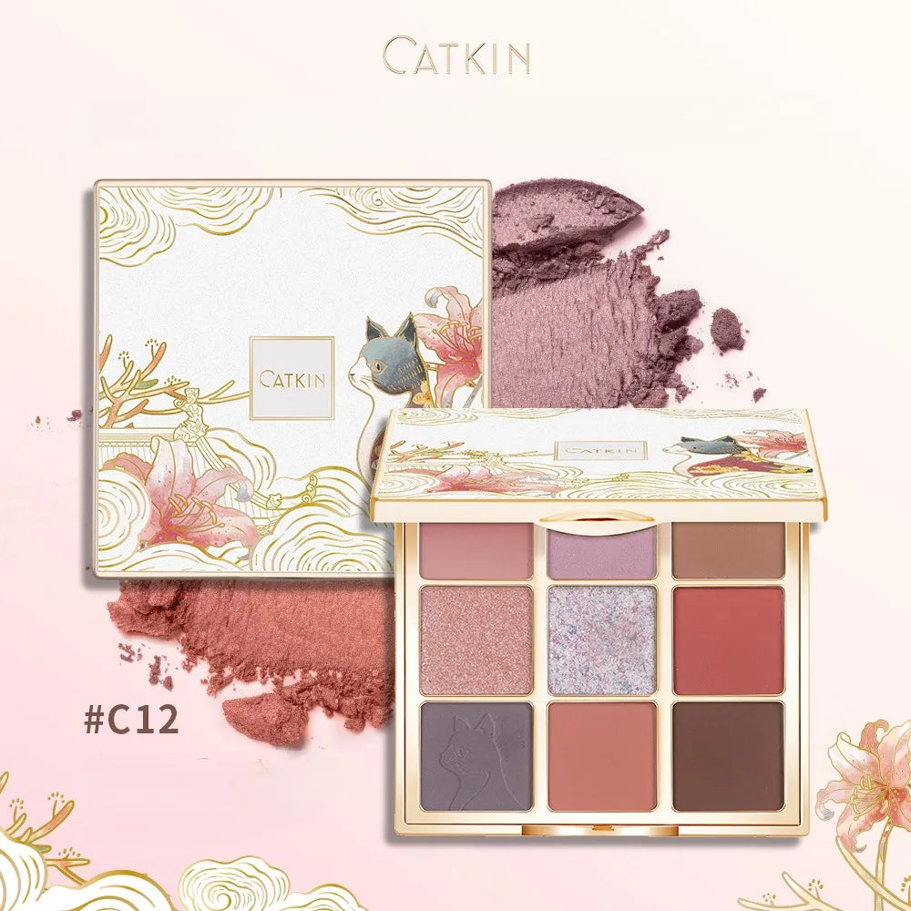 Nine-Color Pigmented Eyeshadow Palette