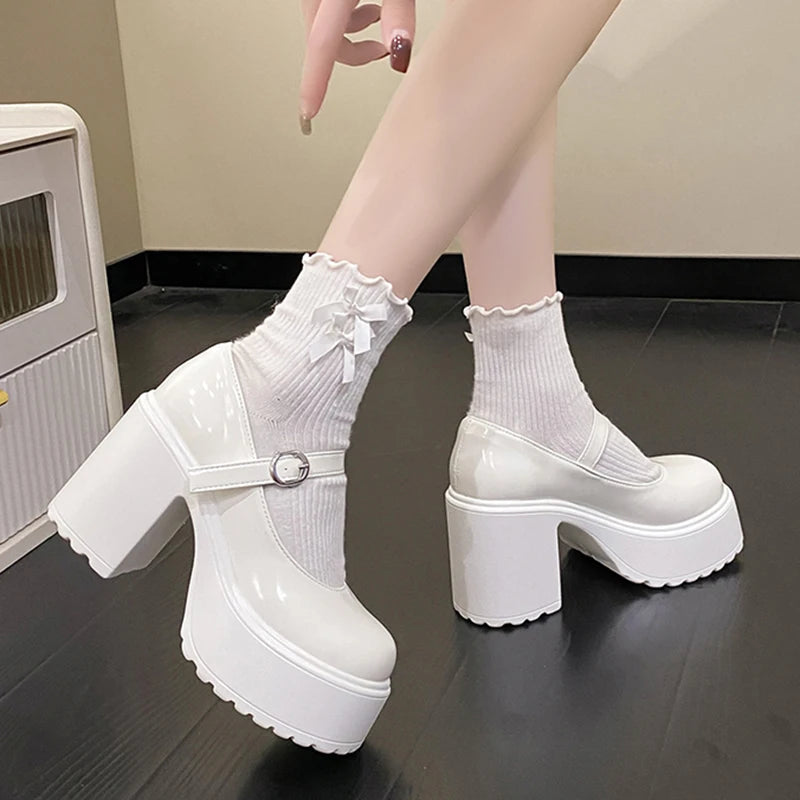 Chunky Platform Mary Jane Pumps