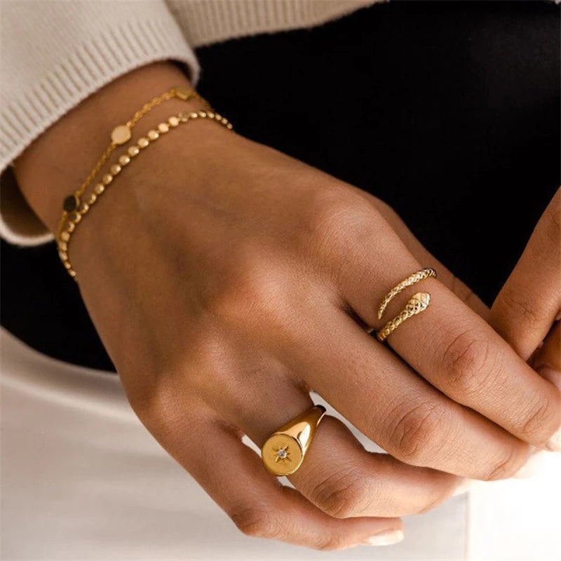 Sterling Silver Snake Ring