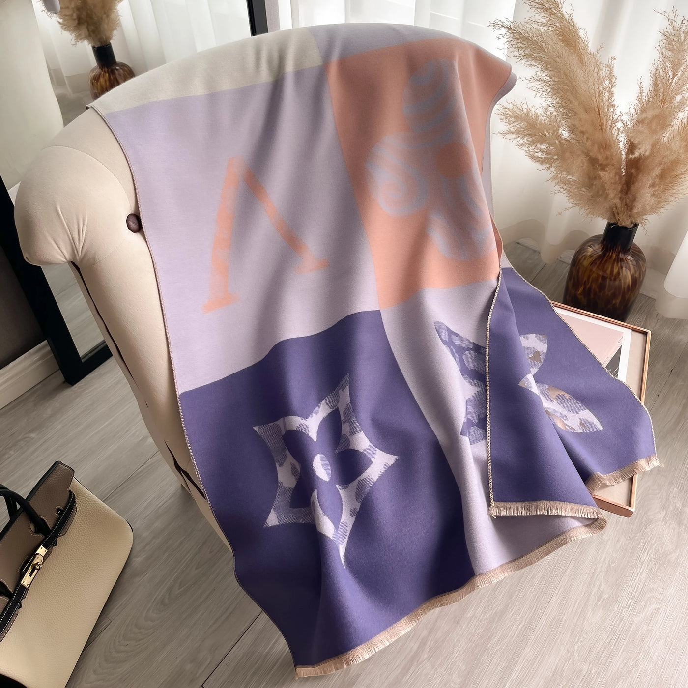 Floral Print Soft Scarf