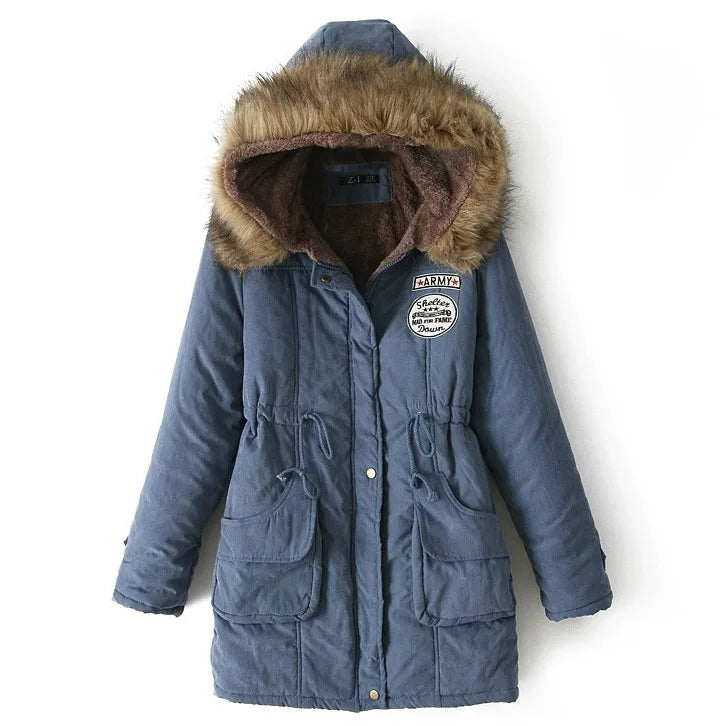 Hooded Fleece-Lined Winter Parka