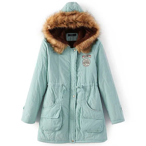 Hooded Fleece-Lined Winter Parka