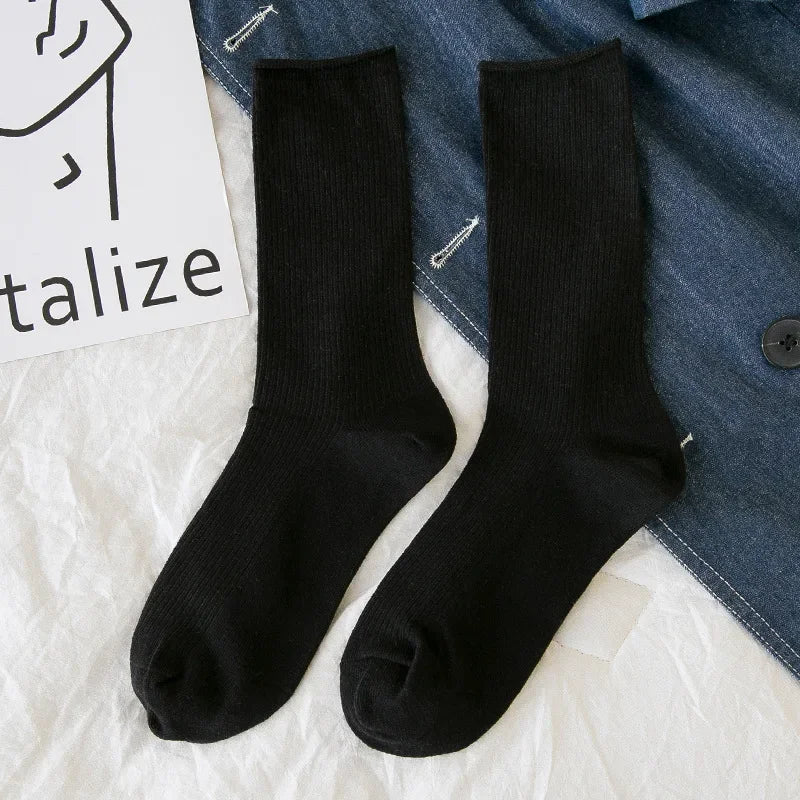 Solid Neon Crew Socks