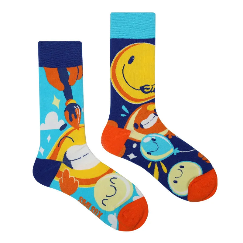 Fruit Print Crew Socks