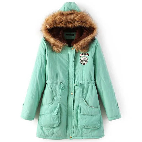 Hooded Fleece-Lined Winter Parka
