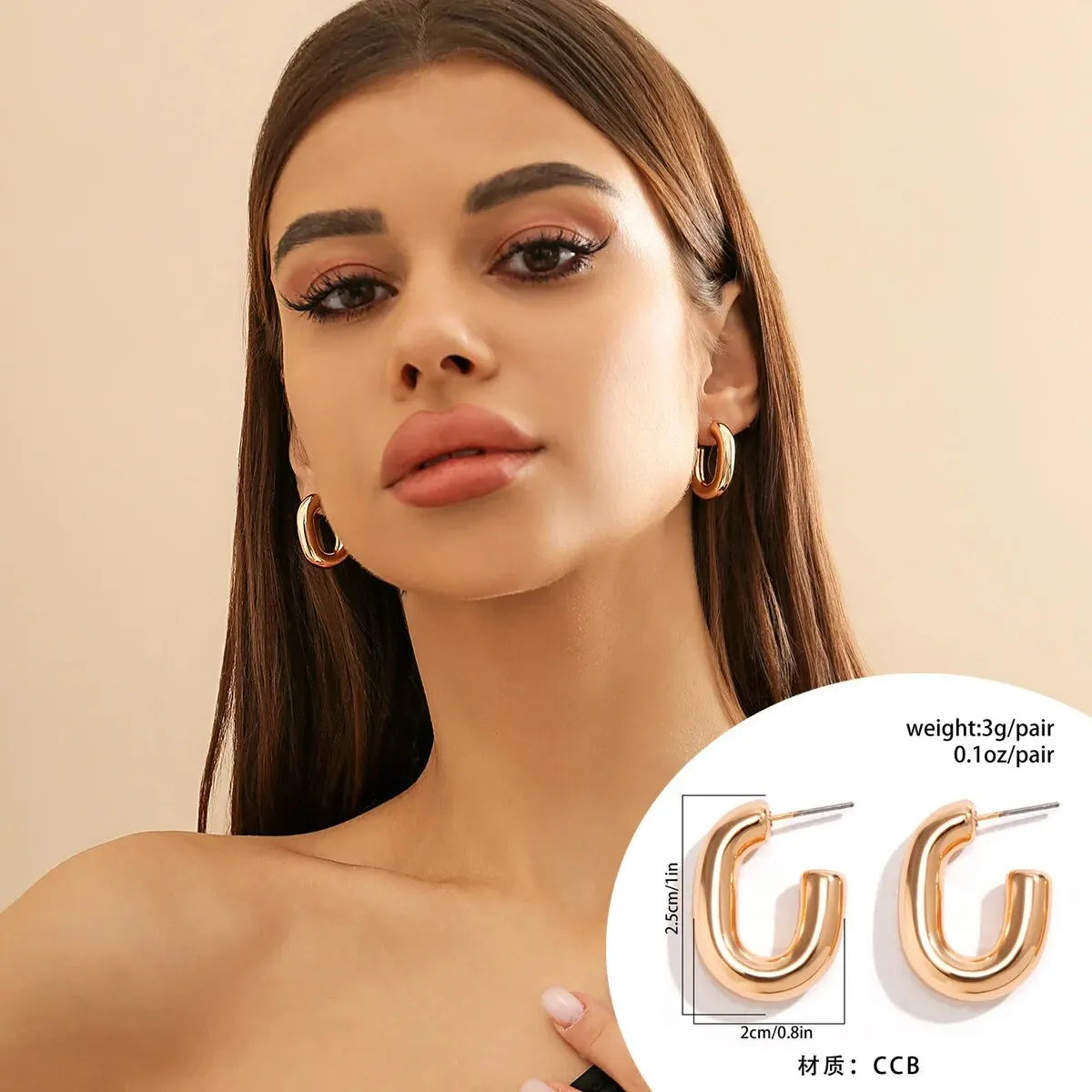 Vintage Geometric Hoop Earrings