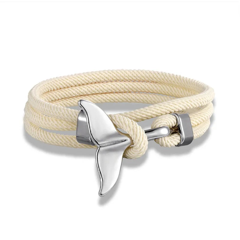Nautical Whale Tail Bracelet