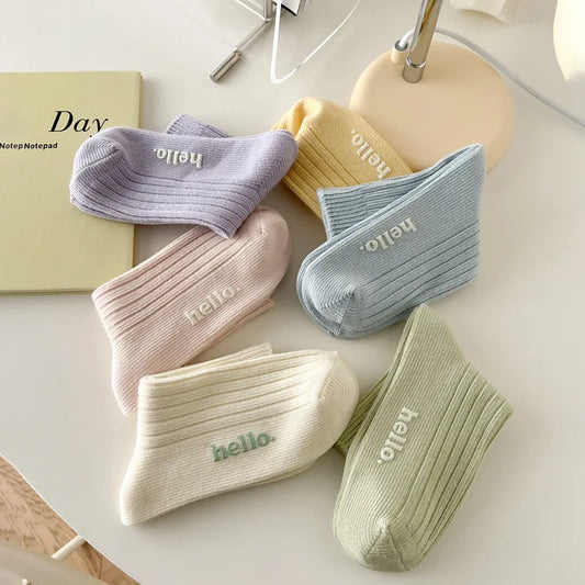 Breathable Colorful Ankle Socks