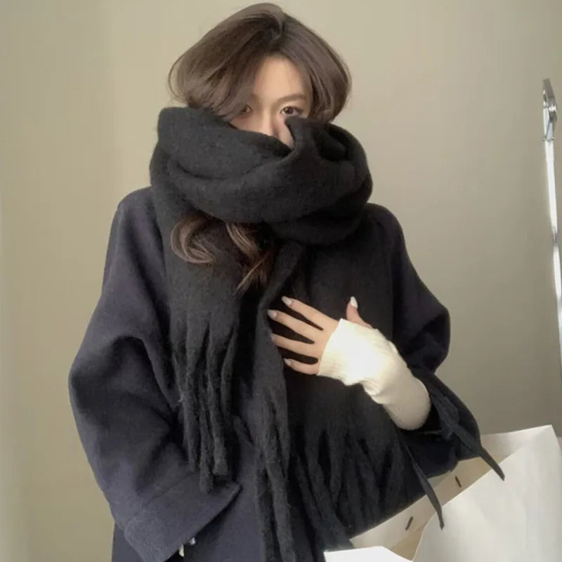 Tassel Cashmere Winter Scarf
