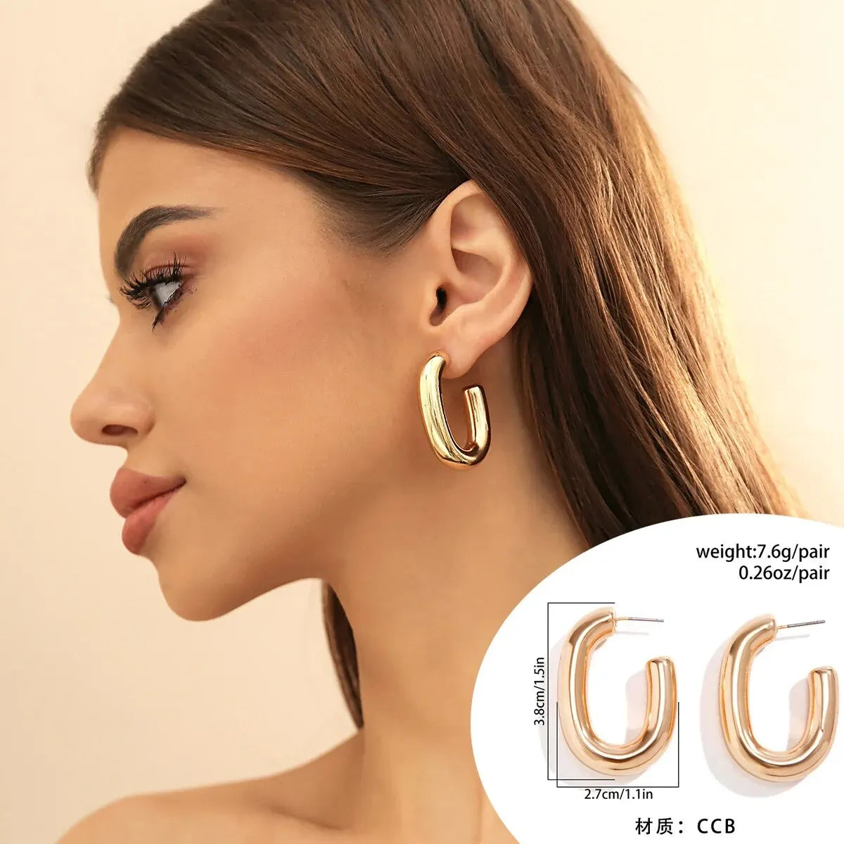 Vintage Geometric Hoop Earrings