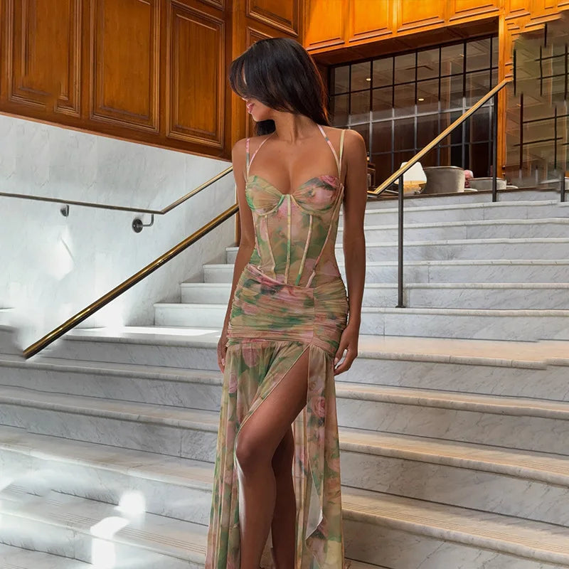 Floral Split Maxi Dress