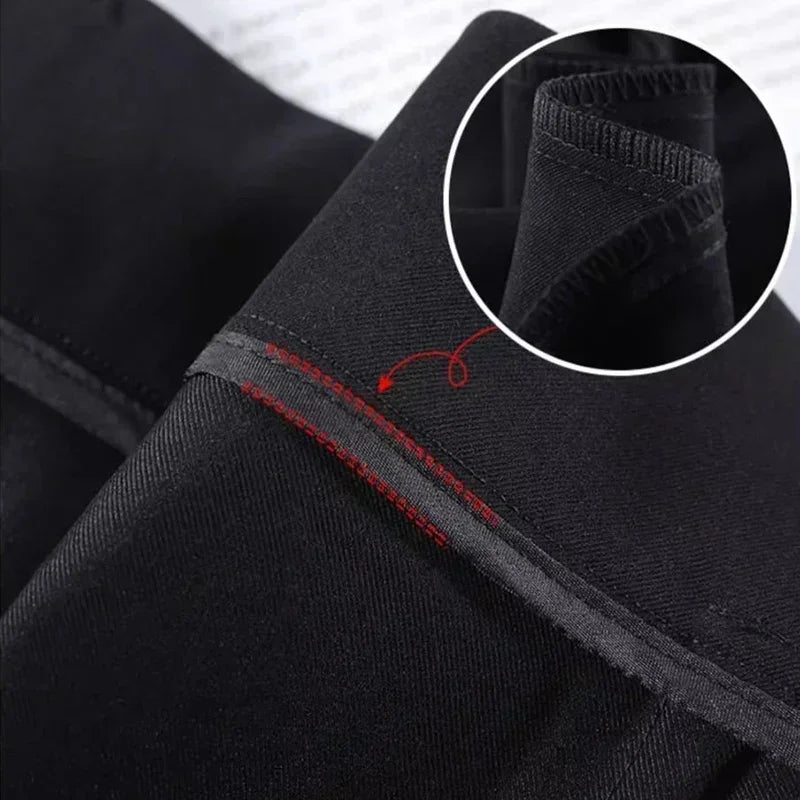 High-Waist Straight Office Trousers