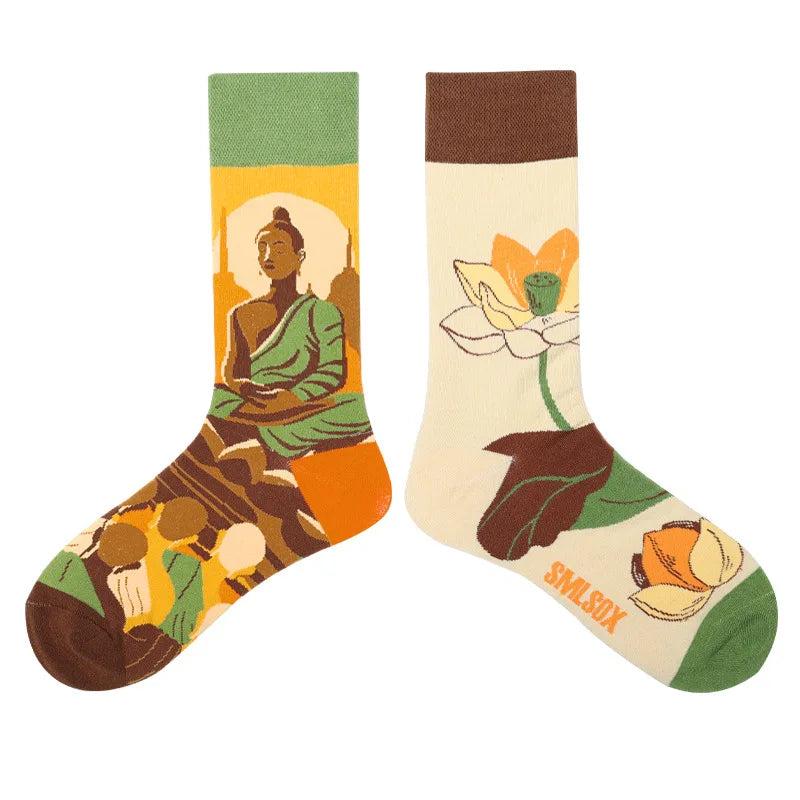 Fruit Print Crew Socks