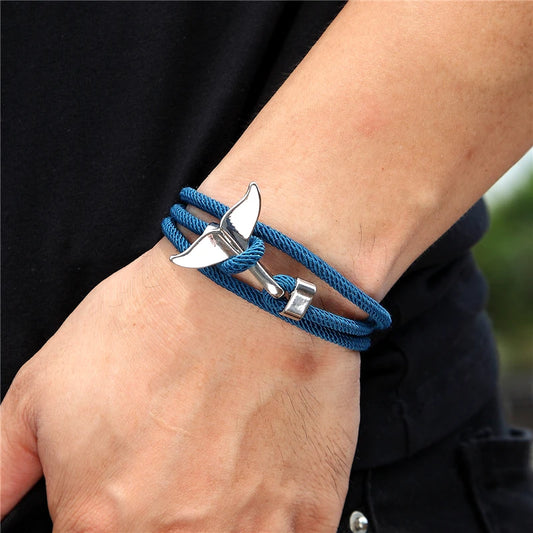 Nautical Whale Tail Bracelet
