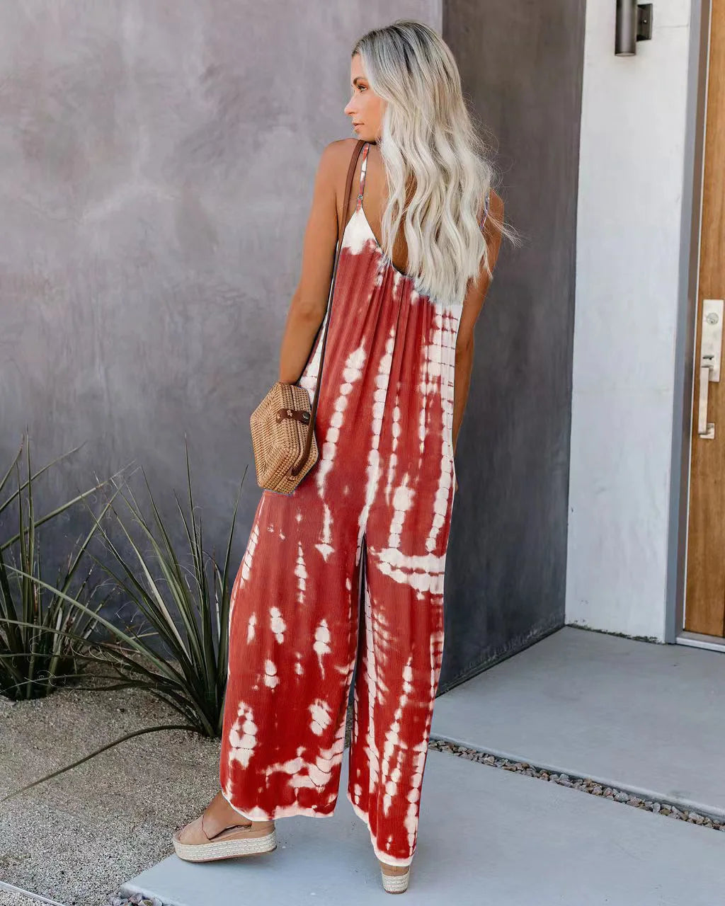 Printed Wide Leg Jumpsuit