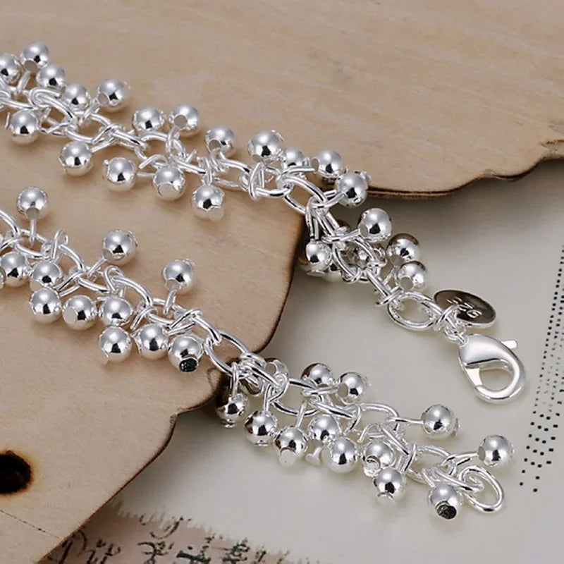 Sterling Silver Grape Bracelet