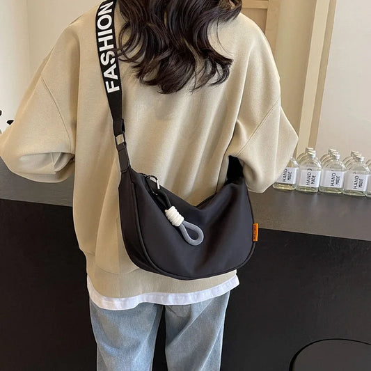 Wide Strap Dumpling Bag
