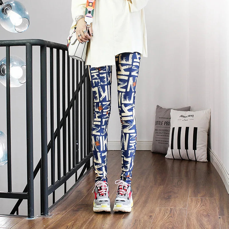 Colorful Leopard Street Leggings