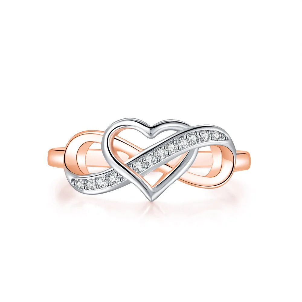 Infinity Heart Promise Ring