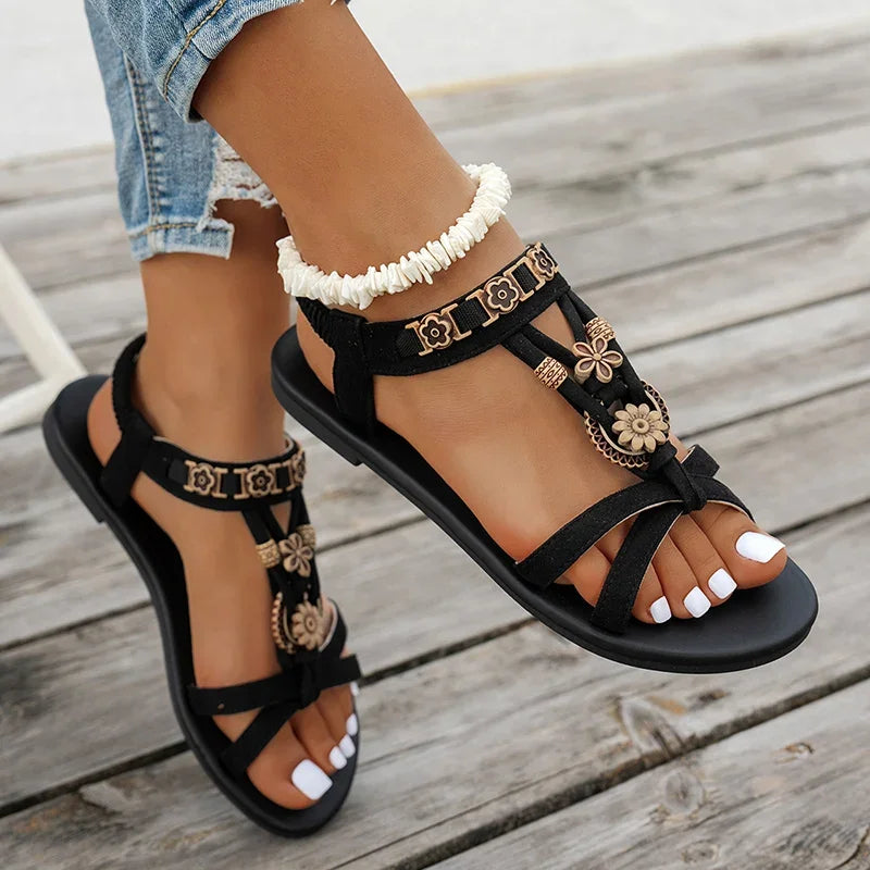 Beaded Bohemian Beach Sandals