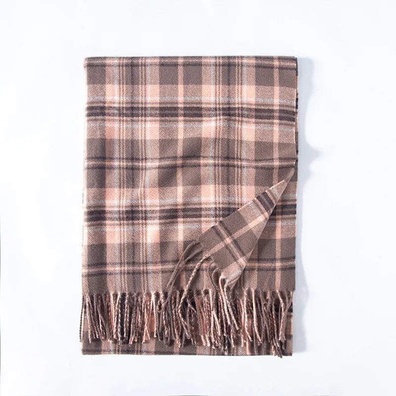 Classic Plaid Blanket Scarf