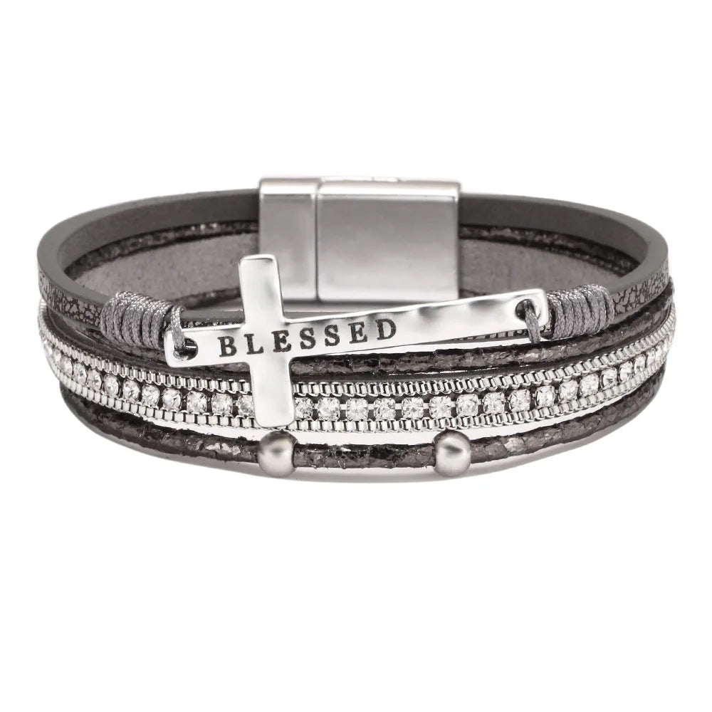 Western Cross Rope Bracelet