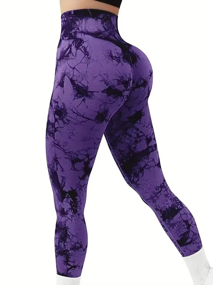 Tie-Dye Seamless Yoga Leggings