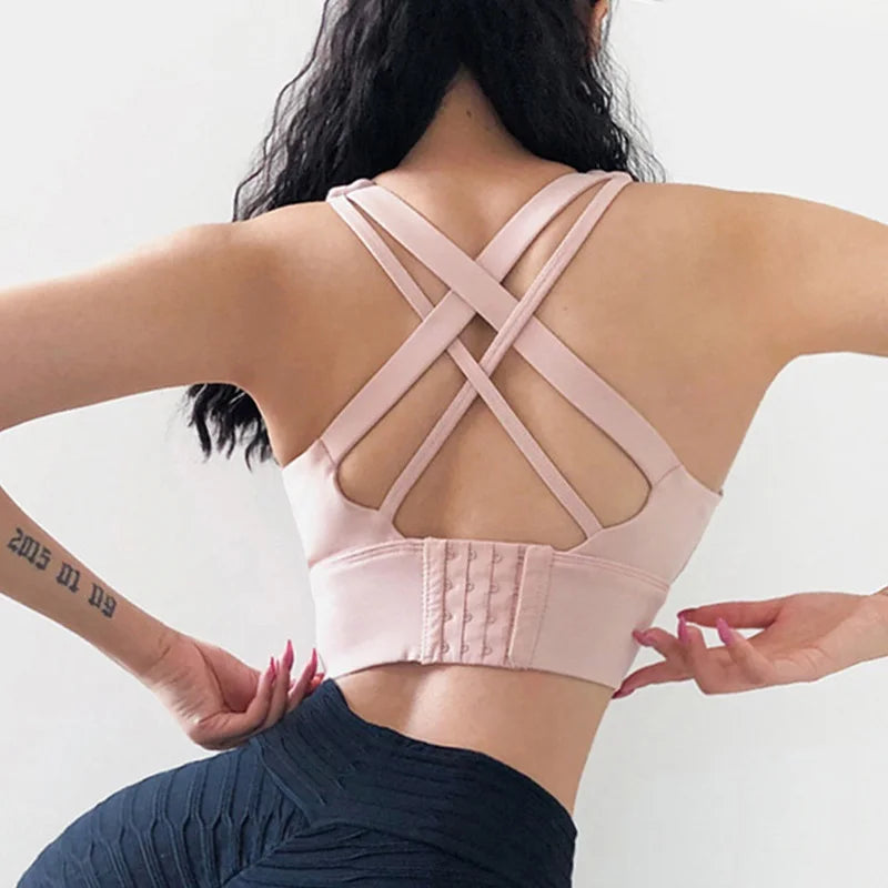 Shockproof Hidden-Back Sports Bra