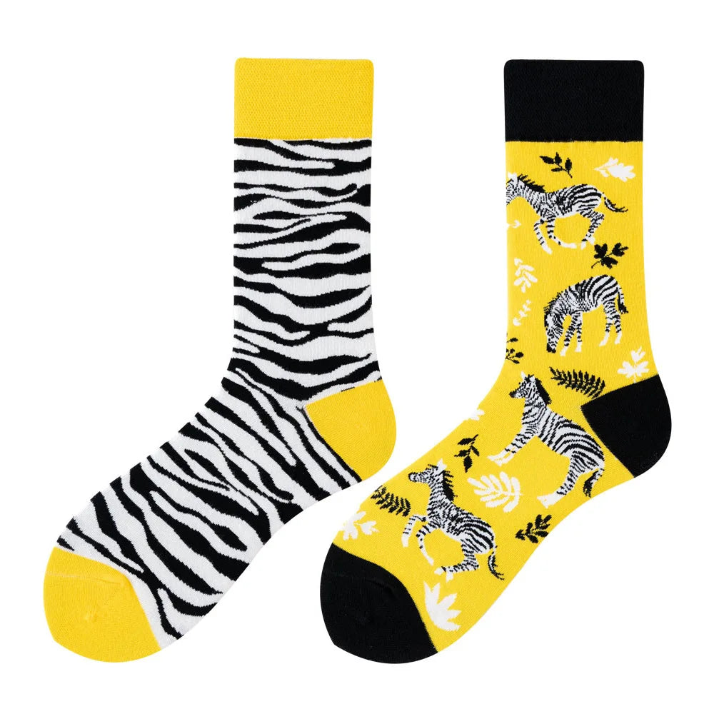 Fruit Print Crew Socks